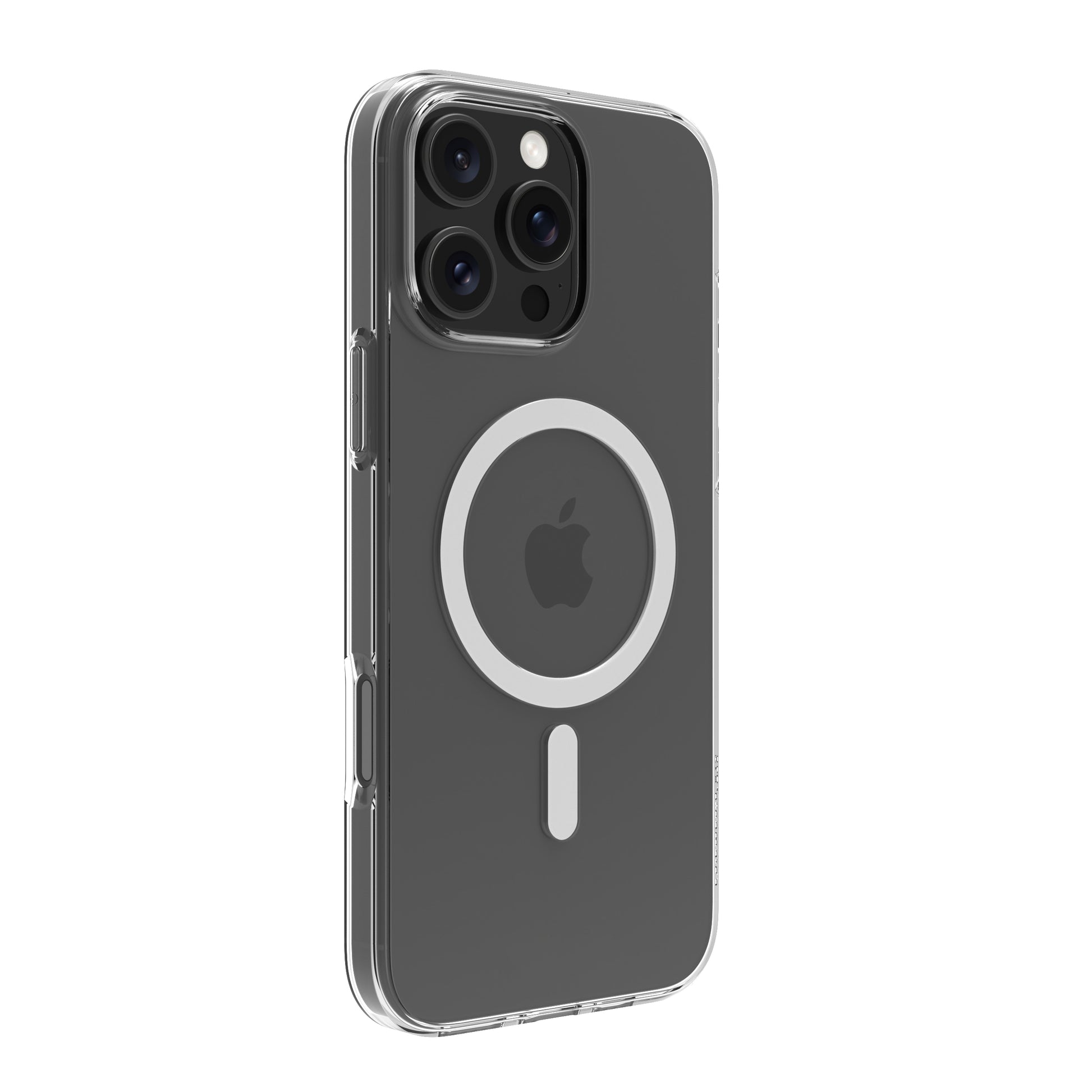 dbramante1928 Greenland Pro MS Backcover – für Apple iPhone 16 Pro Max, Transparent, kabelloses Laden