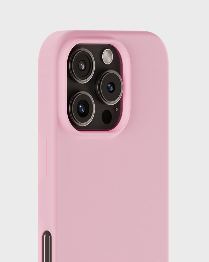 HoldIt Backcover – für Apple iPhone 16 Pro, Silikon, Pink
