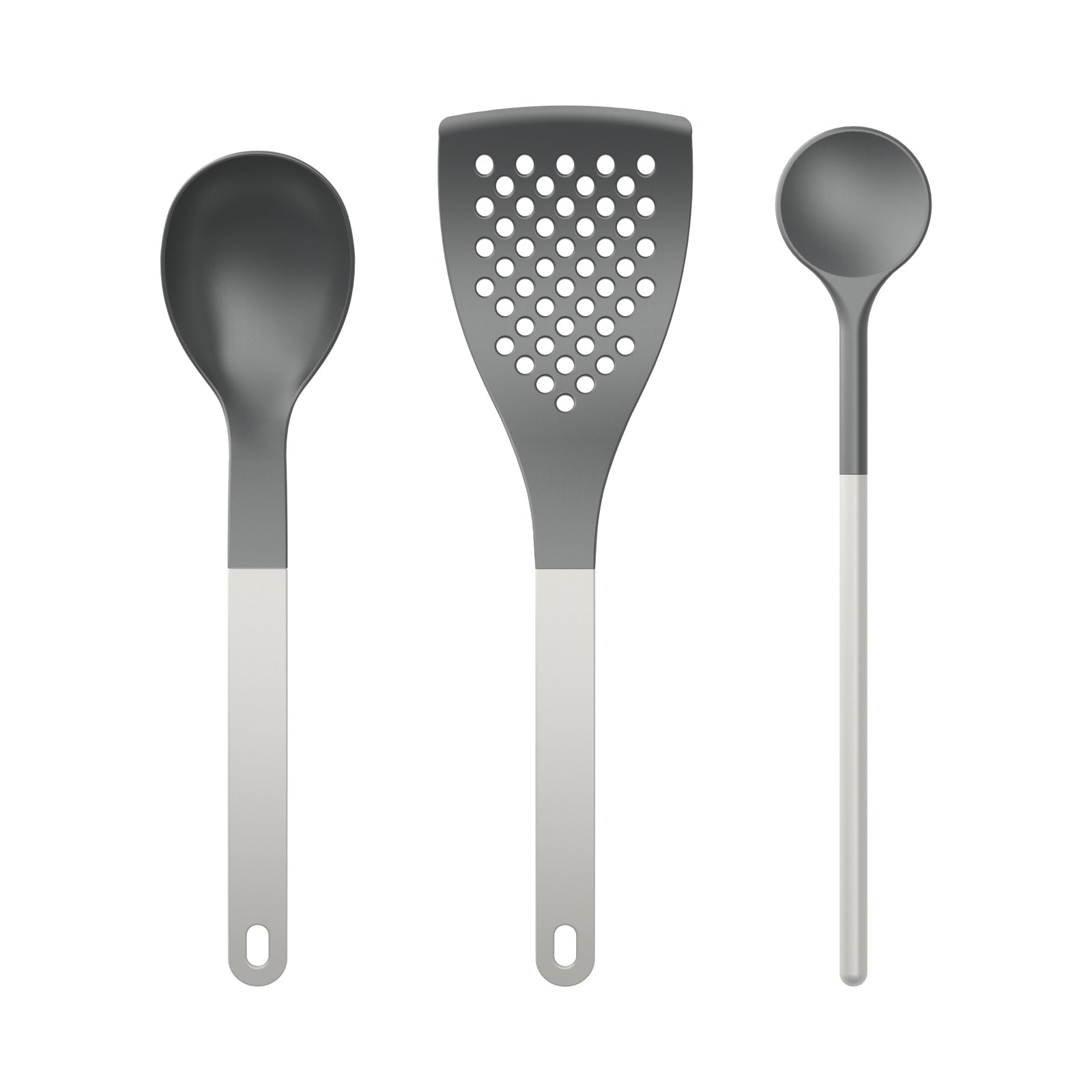 Rosti Küchenhelfer 3-teilig, Nylon, Weiss, spülmaschinenfest