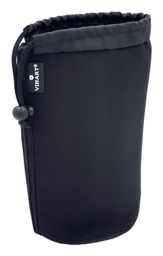 Vinart Flaschenmanschette Chill – 16 × 16 × 16 cm, Neopren, Schwarz, für 1 Flasche, tiefkühlgeeignet