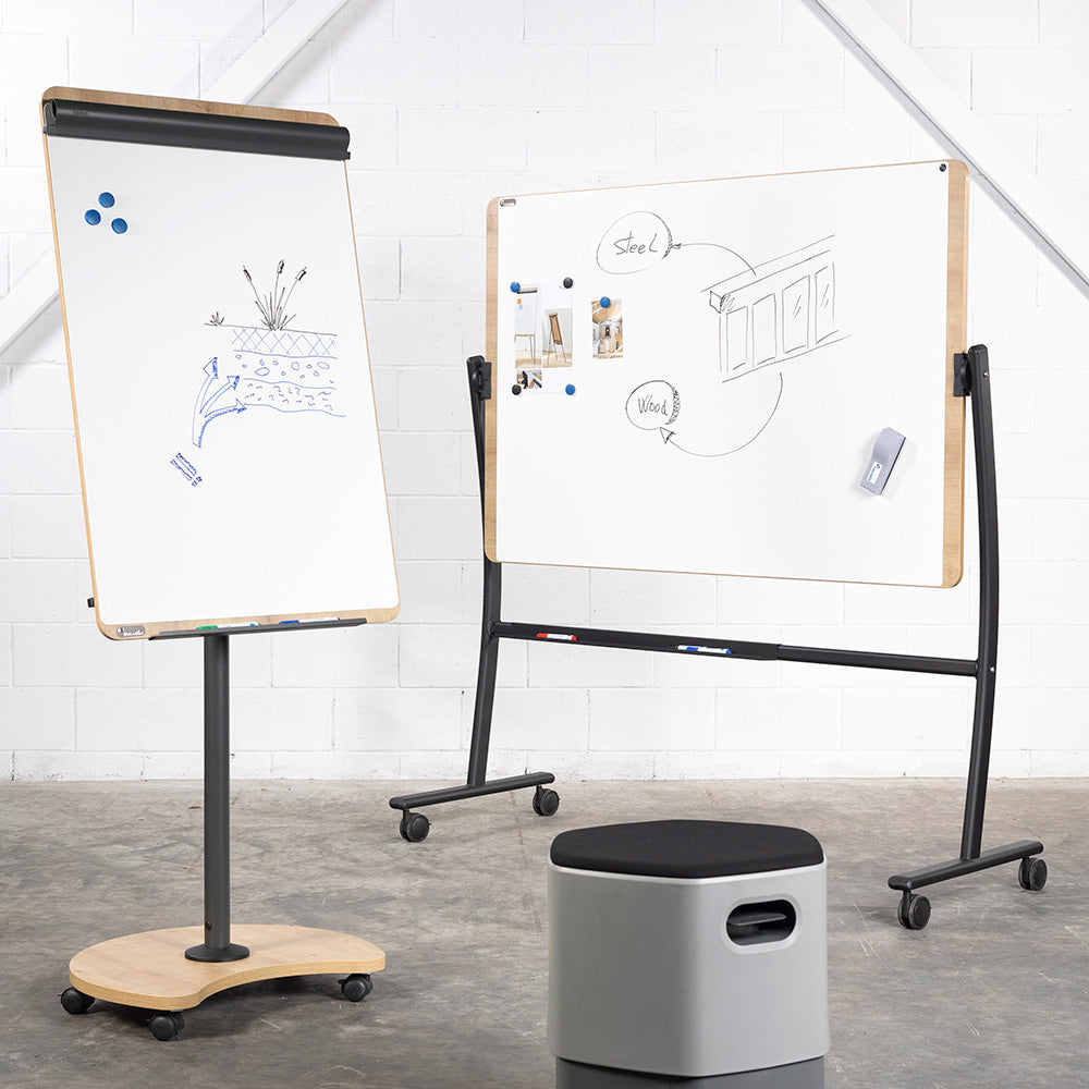 Rocada Flipchart-Block Transformer – 99 × 69 cm, anthrazit, Holz