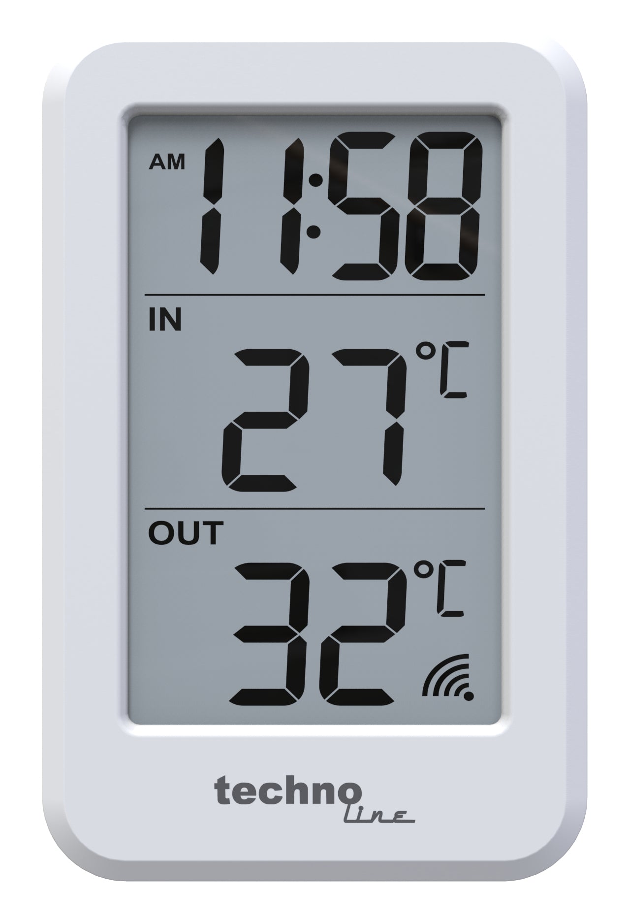 Technoline WS 9172 – Wetterstation, innen/aussen, inkl. Aussensensor – Weiss