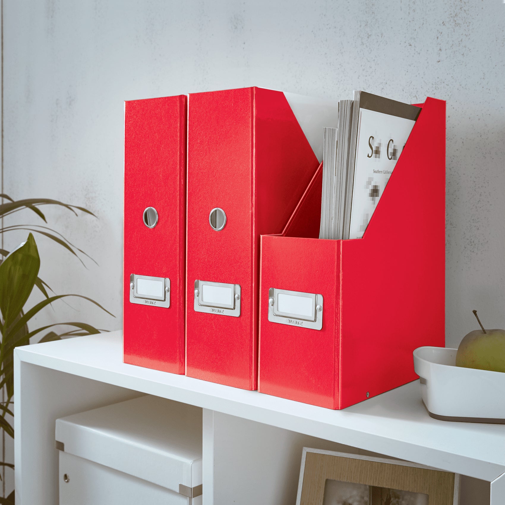 Leitz Stehsammler – für A4, Rückenbreite 103 mm, Polypropylen (PP), Rot, B 103 × H 330 × T 253 mm