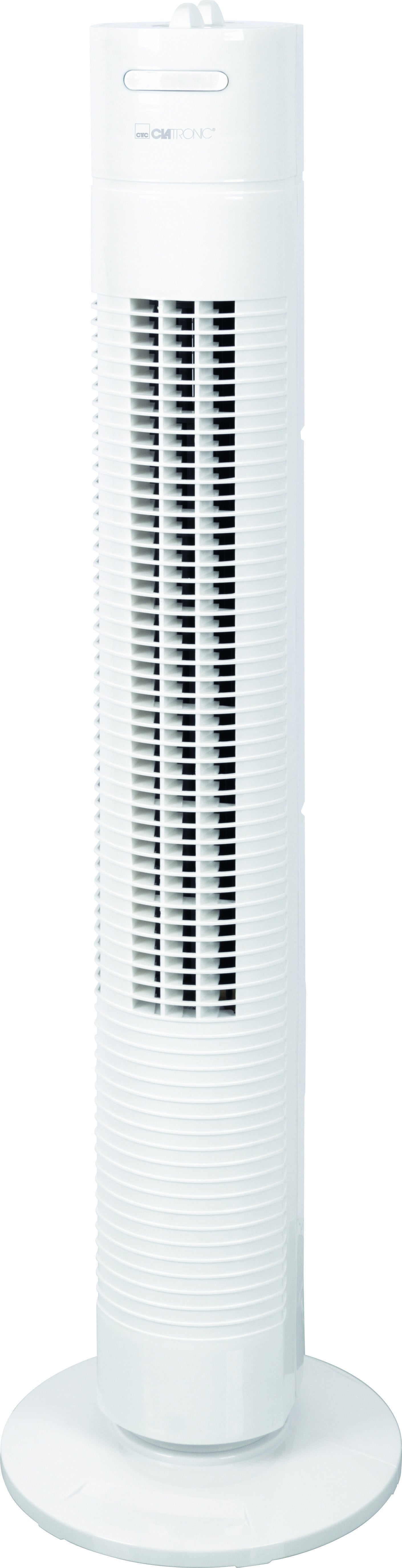 Clatronic Turmventilator TVL 3770 – 35 W, 3 Stufen, oszillierend, Timer 2 h, Weiss