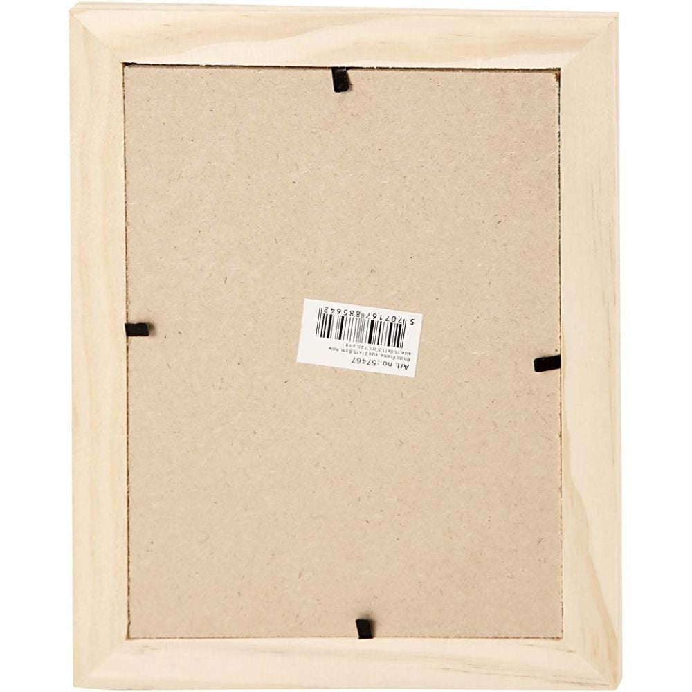 Creativ Company Bilderrahmen – für 16 × 21 cm – Holz & Glas, natur
