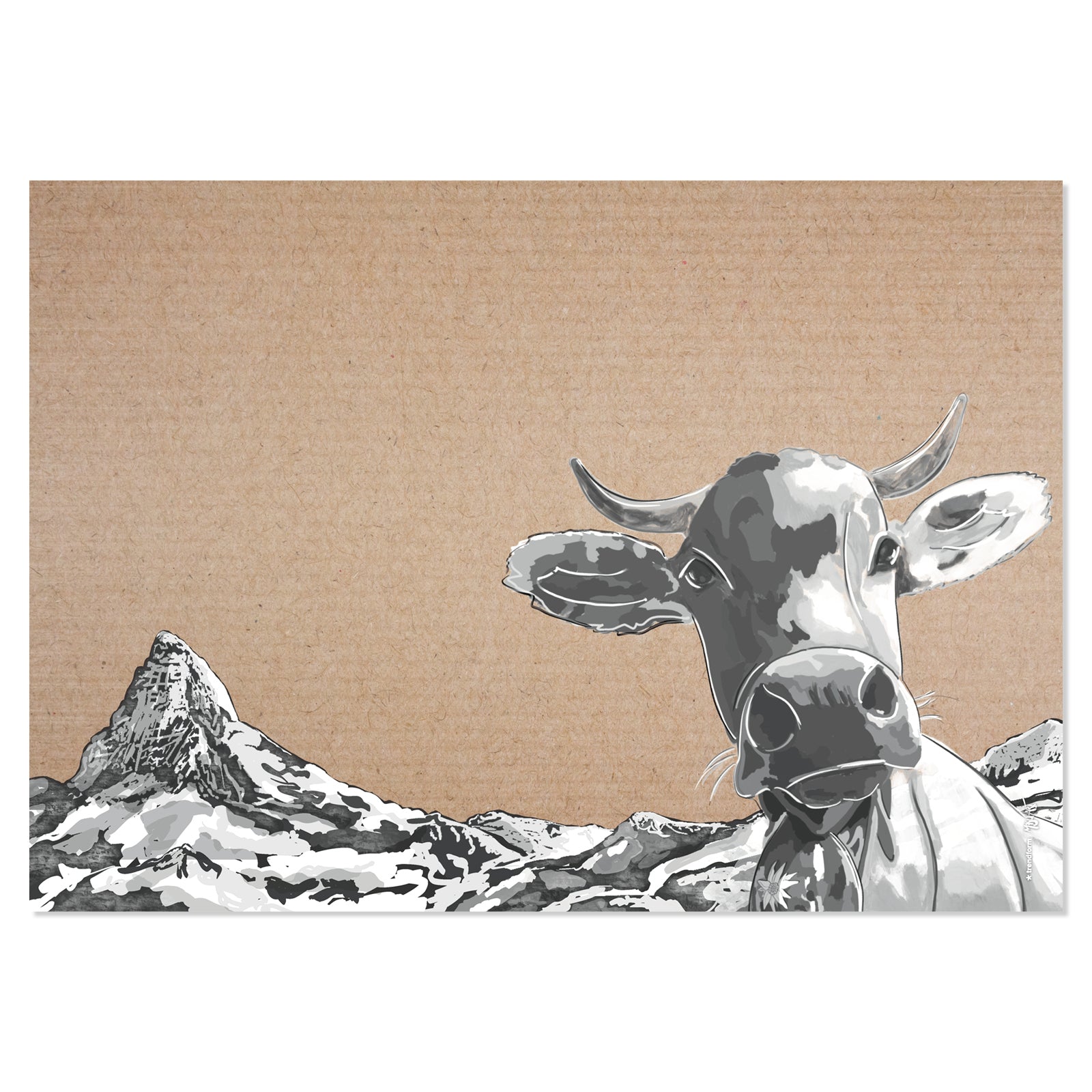 Trendform Tischset BELLA & FRIENDS, Papier, Herbst-Motiv (Tiermuster) – 42 × 29,7 cm – FSC
