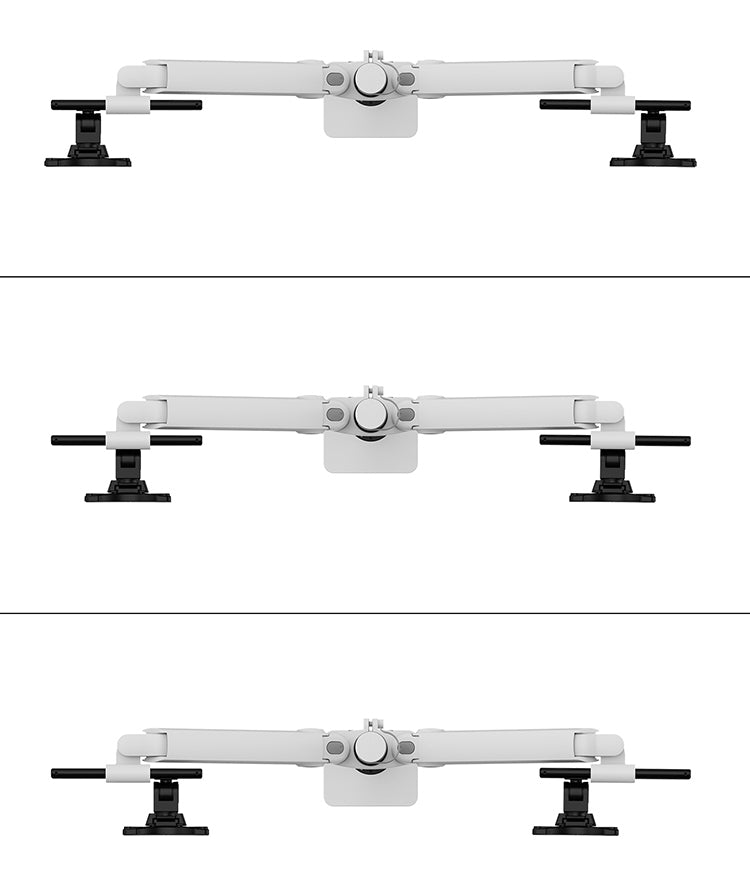 Neomounts DS65S-950Wh2 Full Motion Dual – Monitorarm, Dual, Tischklemme, bis 34", VESA 75 × 75/100 × 100 mm