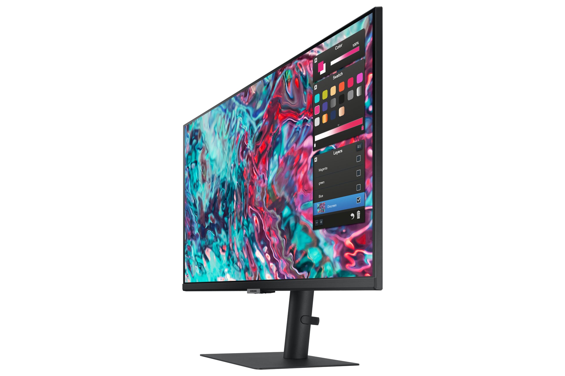 Samsung S27B800TGU – Monitor, 27", 3840 × 2160 (UHD 4K), IPS, 60 Hz, 350 cd/m², Schwarz