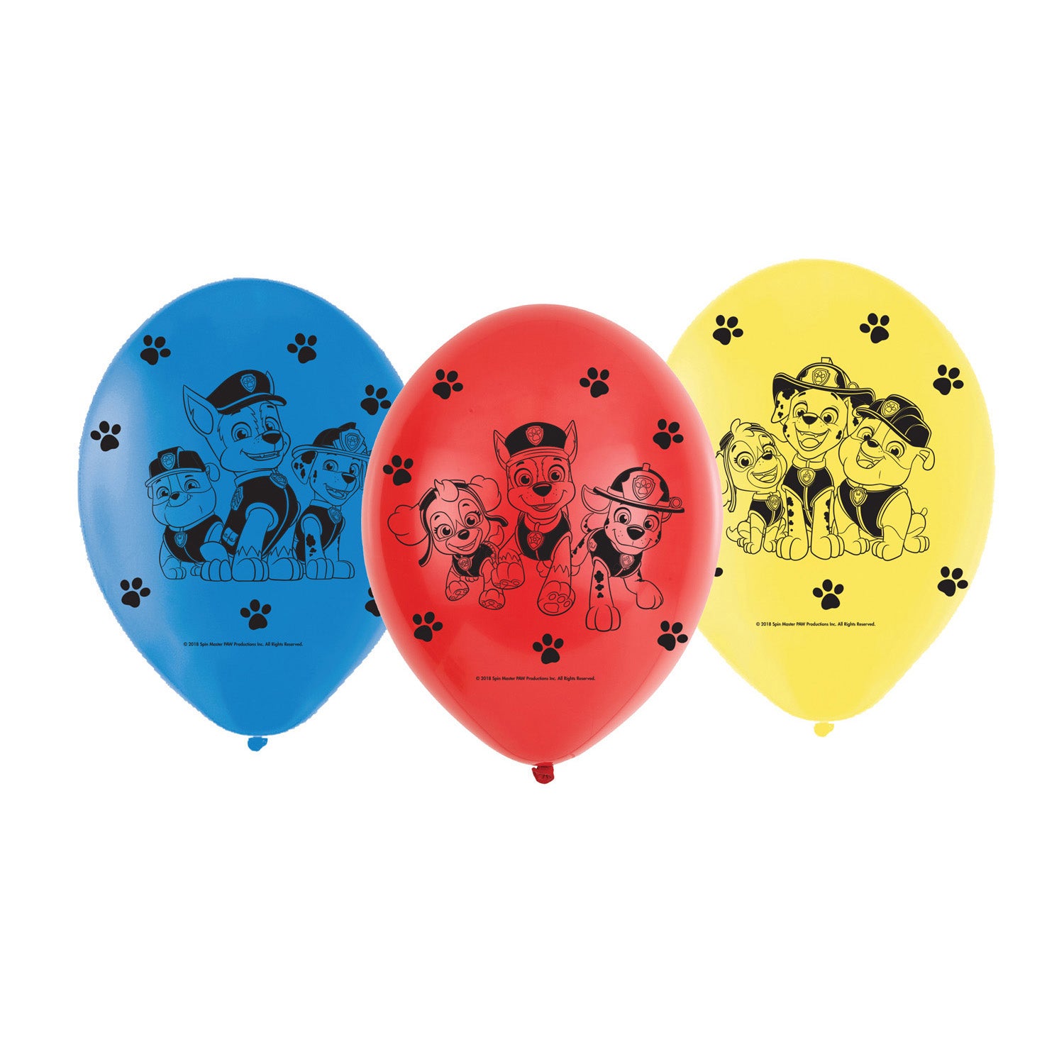 Amscan Paw Patrol Luftballons – Mehrfarbig – Ø 28 cm – Latex – 6 Stk