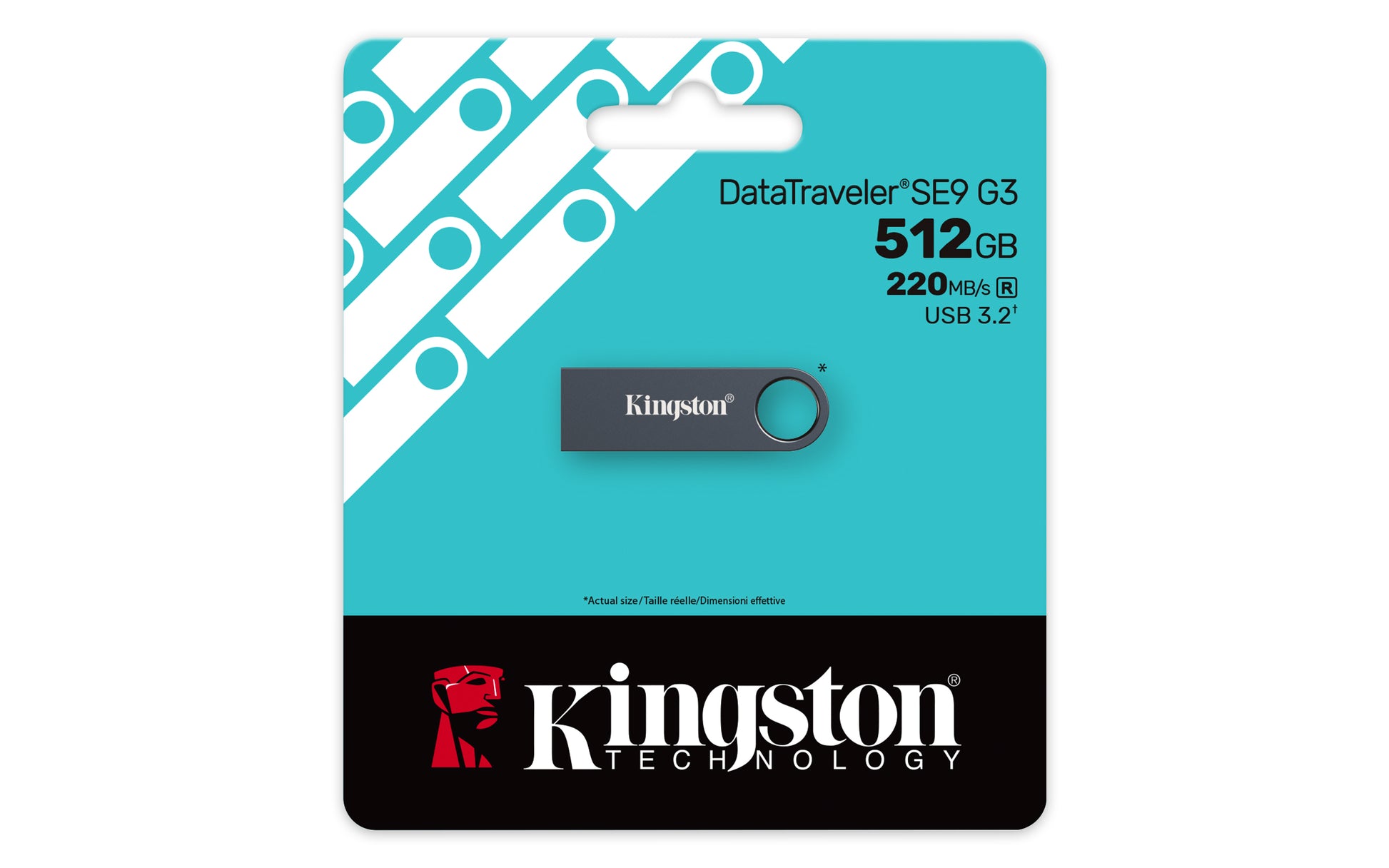 Kingston Technology DataTraveler SE9 G3 – 512 GB, USB Typ-A 3.2 Gen 1, 220 MB/s