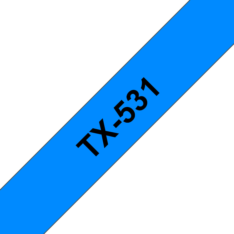 Brother Schriftband – 12 mm × 15 m, Blau, Schwarz