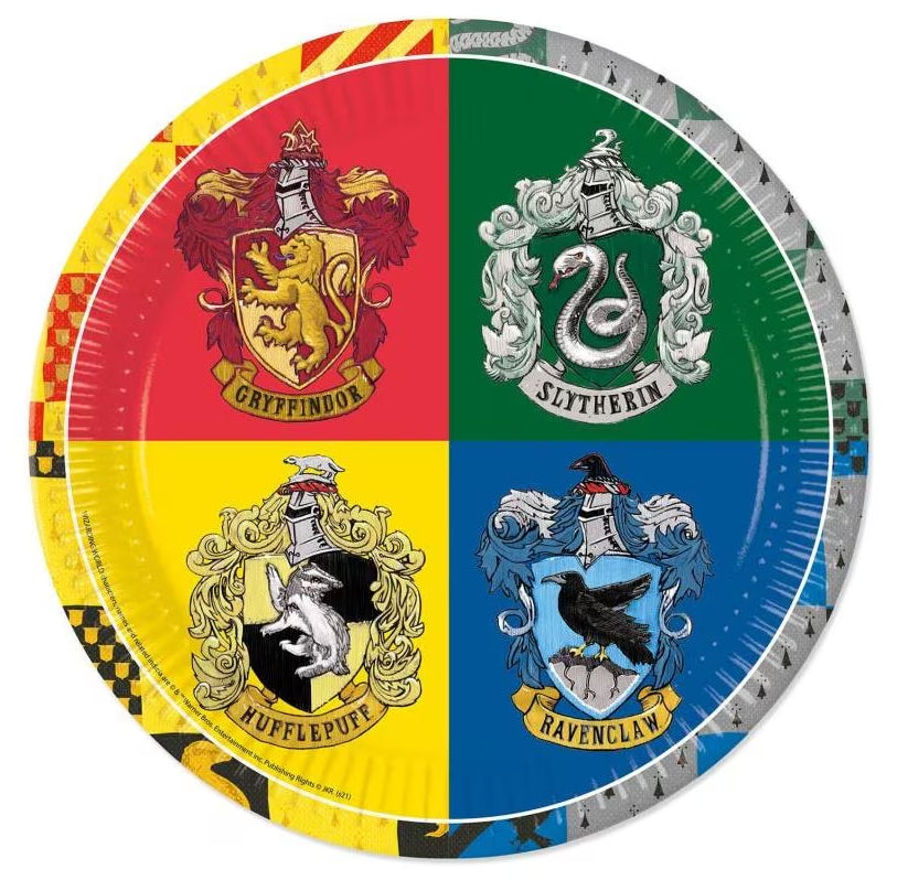 Amscan Harry Potter Pappteller rund – Ø 23 cm, grün – FSC – 8 Stk.