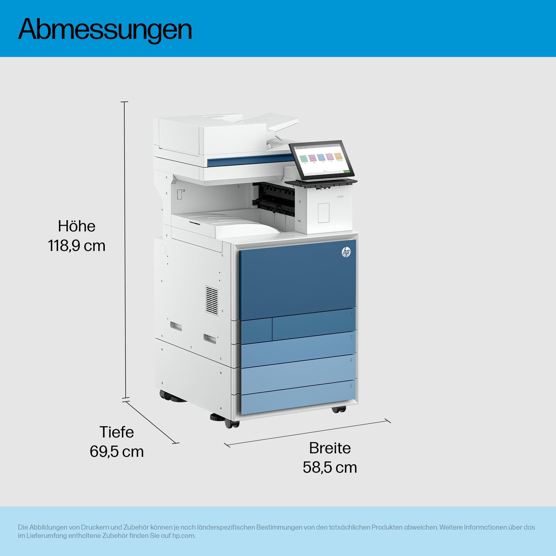 HP Color LaserJet Enterprise Flow 8801z – MFP – 60 ppm S/W