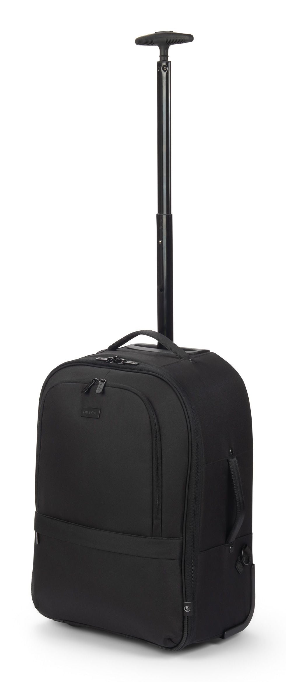 DICOTA Notebook-Rucksack bis 16" – mit Rollen, Teleskopgriff – Schwarz