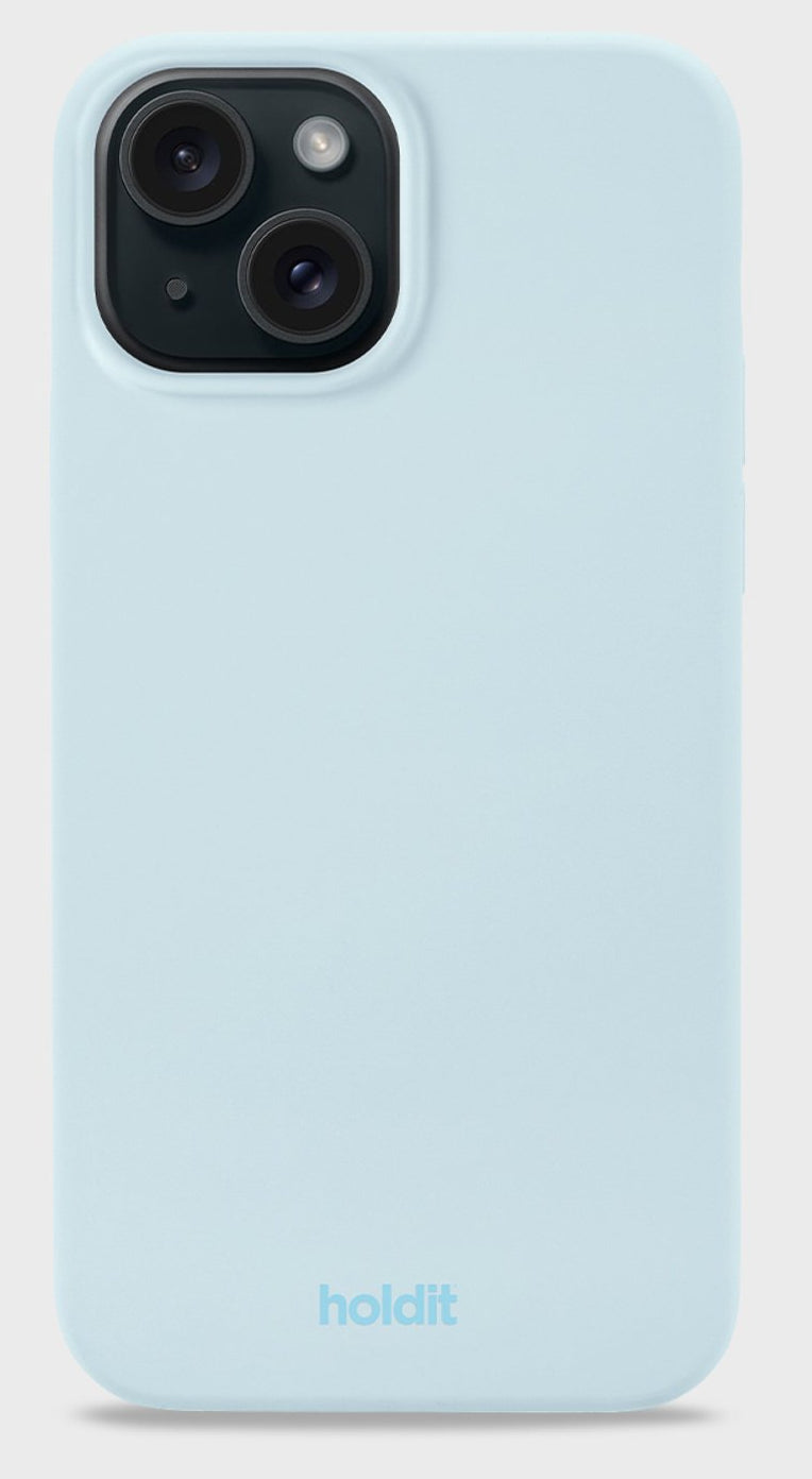 HoldIt Backcover – für Apple iPhone 17 Pro, Silikon, Hellblau
