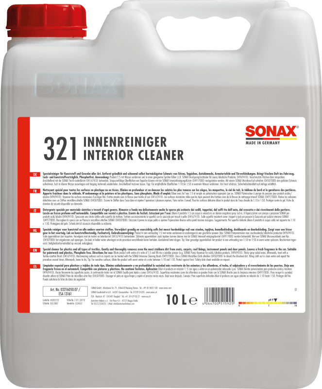 Sonax Profiline Innenreiniger – für Innenraum, 10,00 l