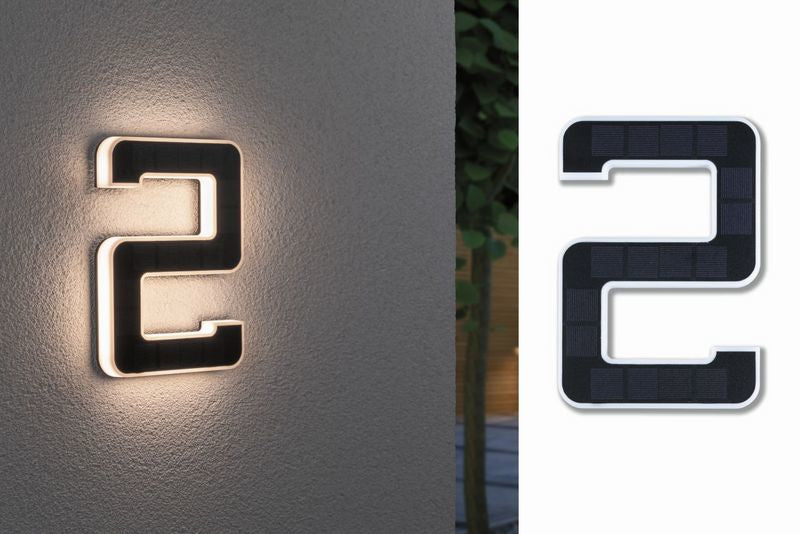 Paulmann Aussenwandleuchte – Warmweiss, 3000 K – IP44 – Akku & Solar – Dämmerungssensor – Schwarz, Kunststoff