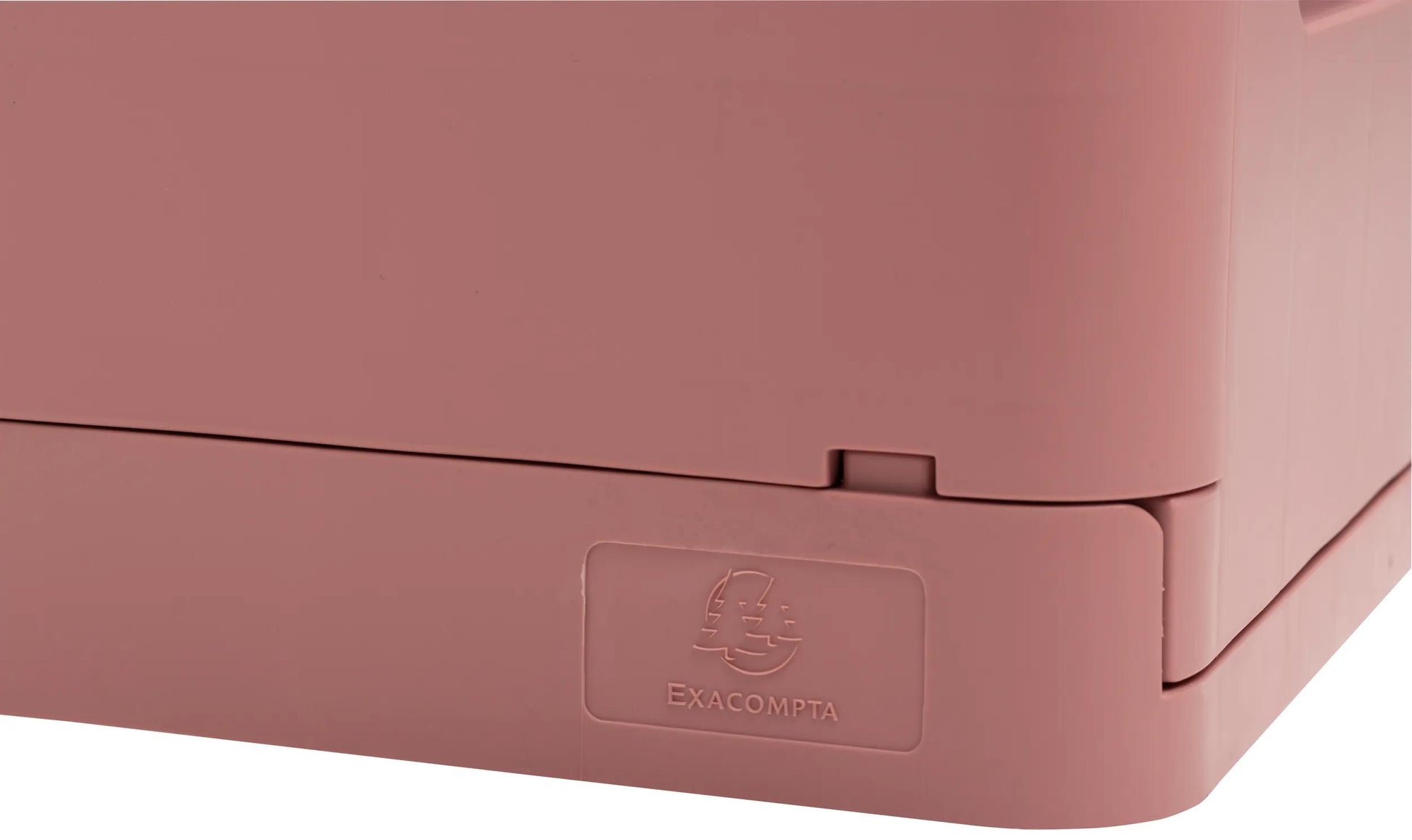 Exacompta Aufbewahrungsbox – Polypropylen – Rosa (stapelbar, mit Griffmulden) – 276 × 120 × 188 mm