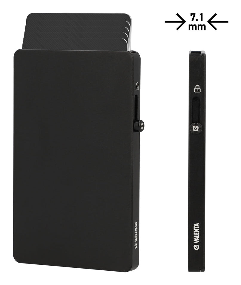 Valenta Halterung – 100 × 66 × 7,1 mm, Metall, Schwarz