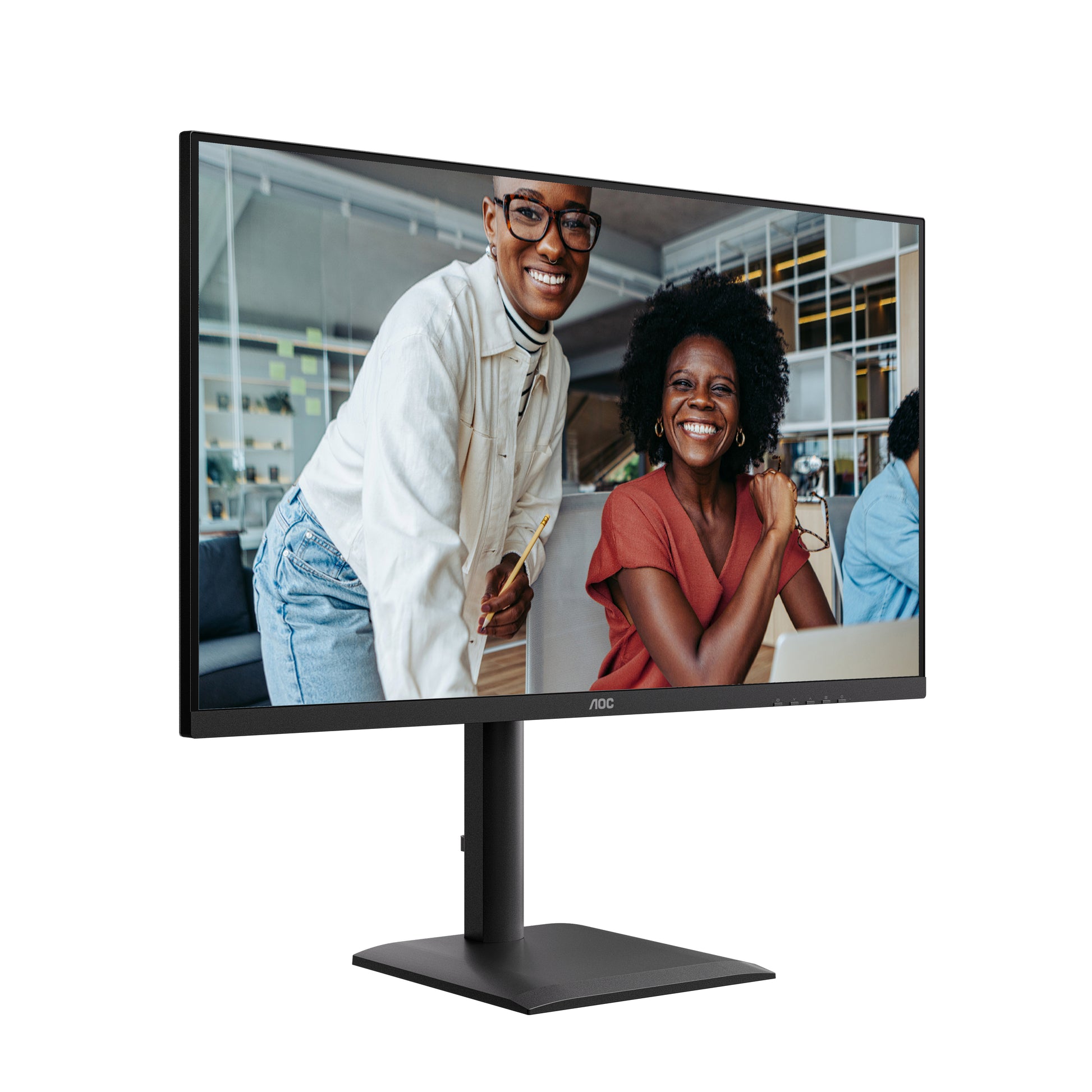 AOC Q32E4U – Monitor, 31,5", 2560 × 1440 (WQHD), IPS, 100 Hz, Integrierte Lautsprecher, VESA 100 × 100, Schwarz