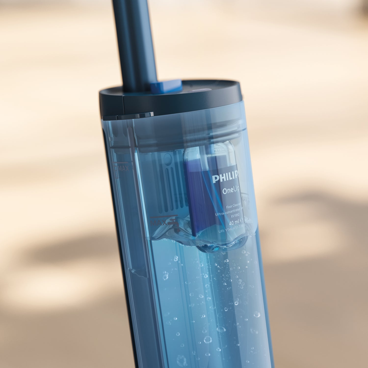 Philips XV1892/02 Bodenreiniger für Hartböden für Philips OneUp – Konzentrat, Flasche – 100 g, 2 Stk.
