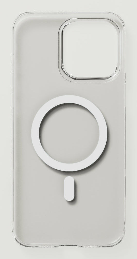 Nudient Thin Case Backcover – für Apple iPhone 15 Pro Max, MagSafe, Recycelbarer Kunststoff, Transparent
