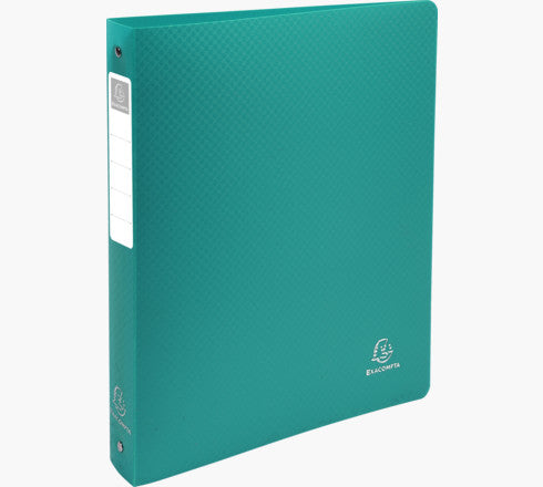 Exacompta Ringbuch – 4 O-Ringe Ø 30 mm – für A4 – Rückenbreite 4 cm – Grün
