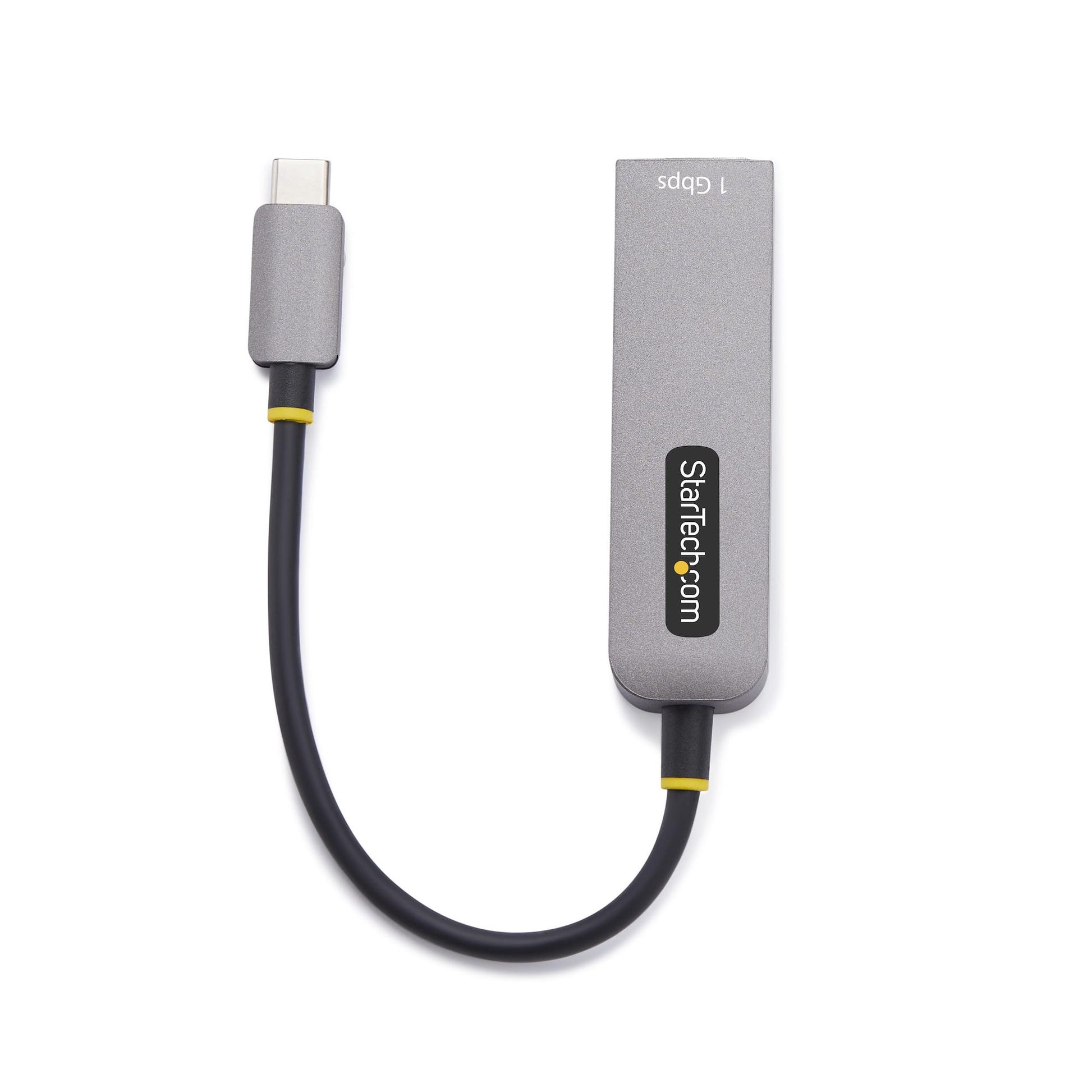 StarTech.com Netzwerkadapter USB-C zu RJ-45 – 1 Gbit/s, USB 3.2 Gen 1 (5 Gbit/s), 0,15 m – Grau