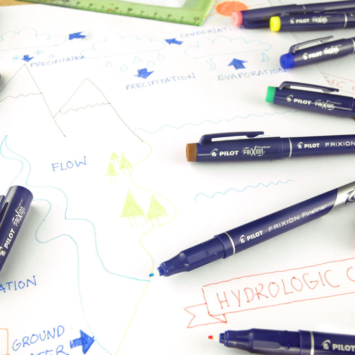 Pilot FriXion Fineliner 0,45 mm – violett