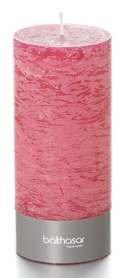 Balthasar Zylinderkerze – Ø 9 × 20 cm – Paraffin, rosa