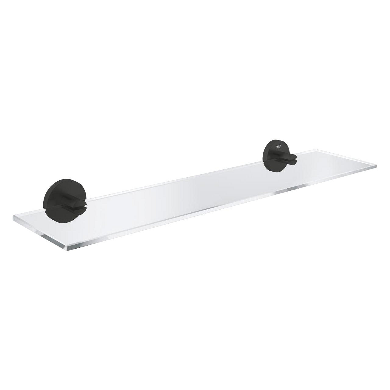 GROHE Seifenhalter (Wand) – Metall, Klebestreifen, 53×1,5 cm, Schwarz