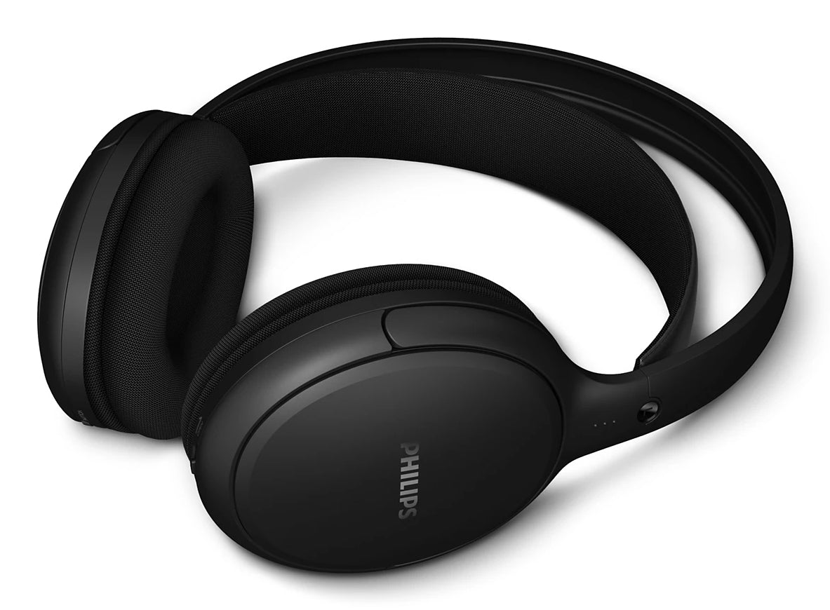 Philips SHC5200M2/12 – Over-Ear Kopfhörer – 2,4 GHz, Basis-Ladestation – Schwarz, für TV – bis 30 h
