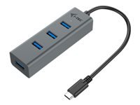 i-tec Metal USB-Hub – USB-C, 4× USB-A, für Windows/Mac/Linux