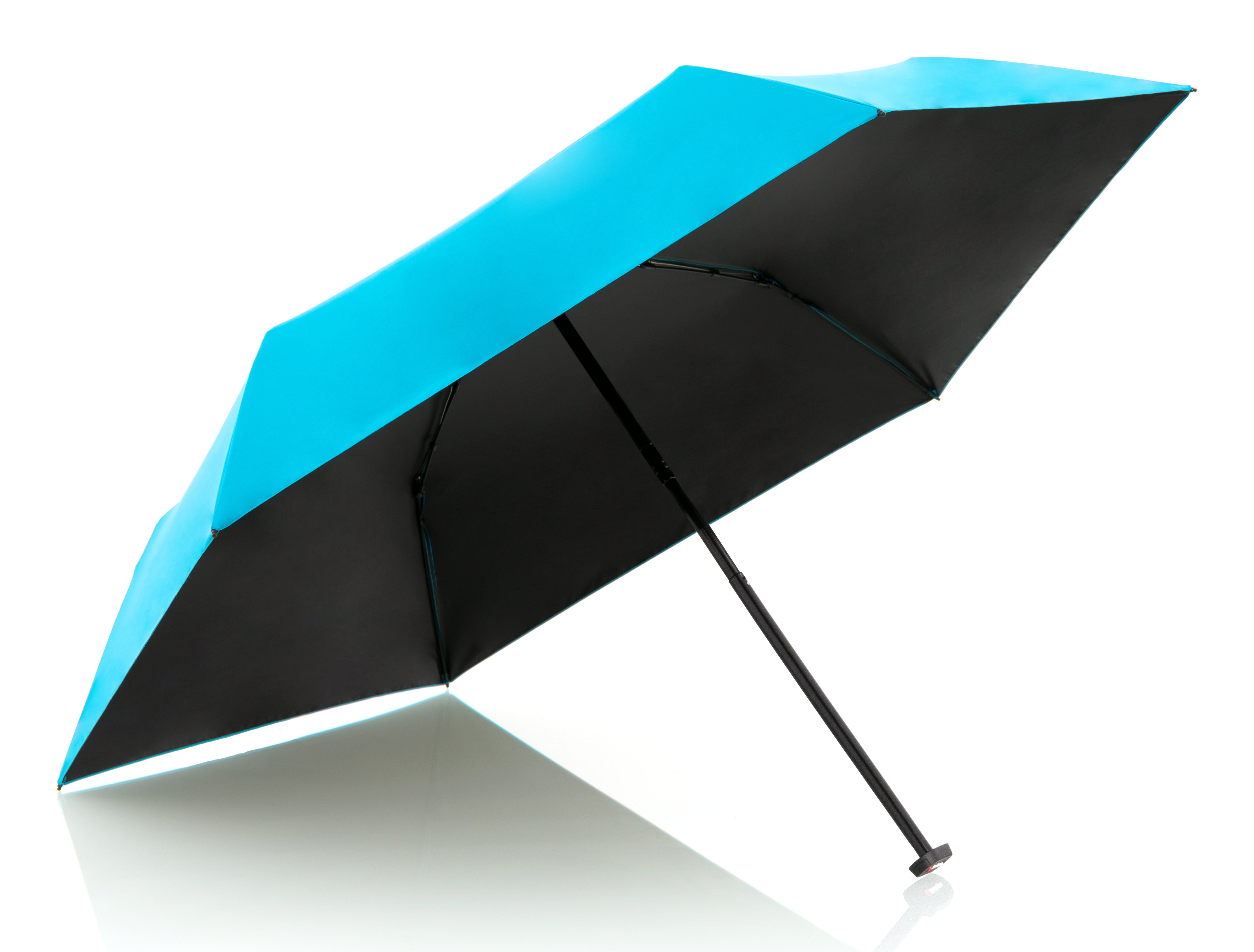 Knirps Taschenschirm US.050 – manuell, Ø 90 cm, L 21 cm – türkis – HeatShield-Beschichtung, windfest