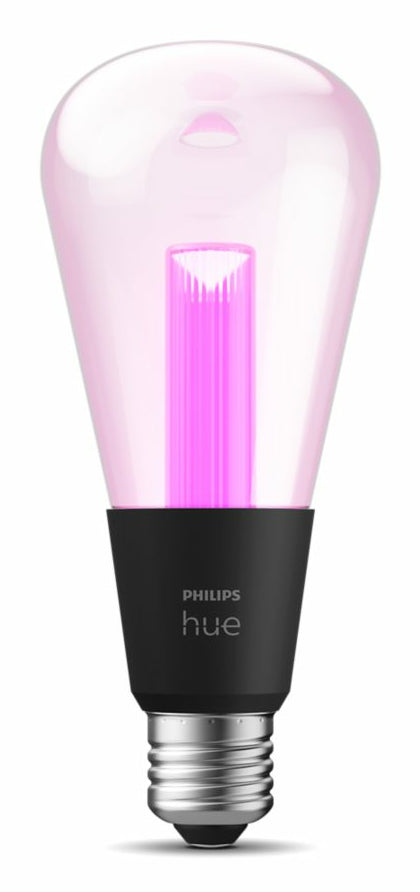 Philips Hue LED LG ST72 E27 – Zigbee, Bluetooth – dimmbar – 2000–6500 K – 500 lm 6,8 W – transparentes Glas