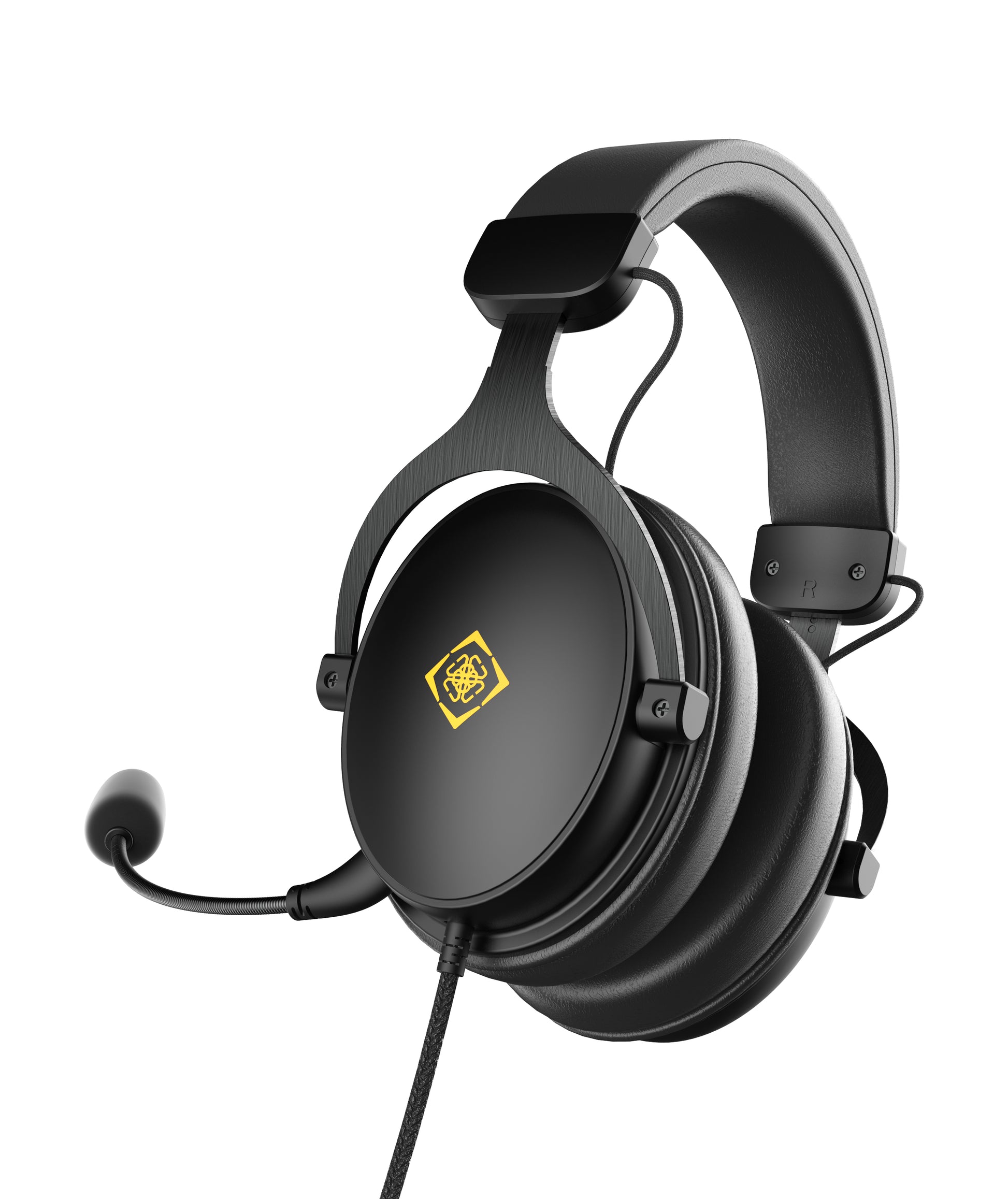 Deltaco Gaming GAM-190 Gaming-Headset – Over-Ear, 3,5 mm Klinke, für PC, PlayStation, Xbox und mehr, Schwarz