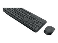 Logitech MK235 – Tastatur, kabellos (2,4 GHz), US-Layout (EN), Grau