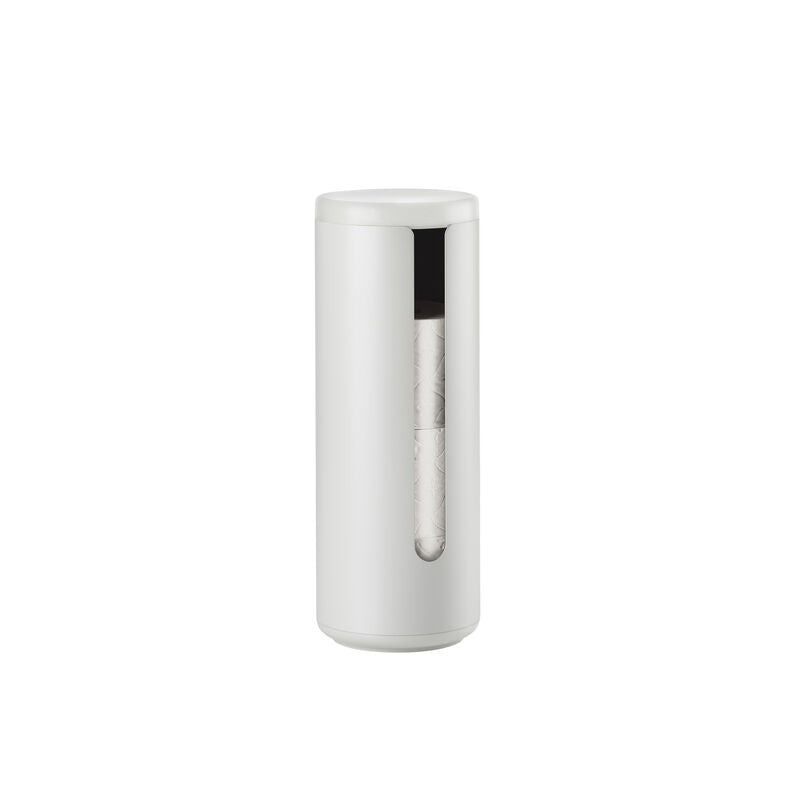 Zone Denmark Toilettenpapierständer – Kunststoff (ABS), Aluminium, hellgrau, für 3 Rollen, 15 × 15 × 10,5 cm