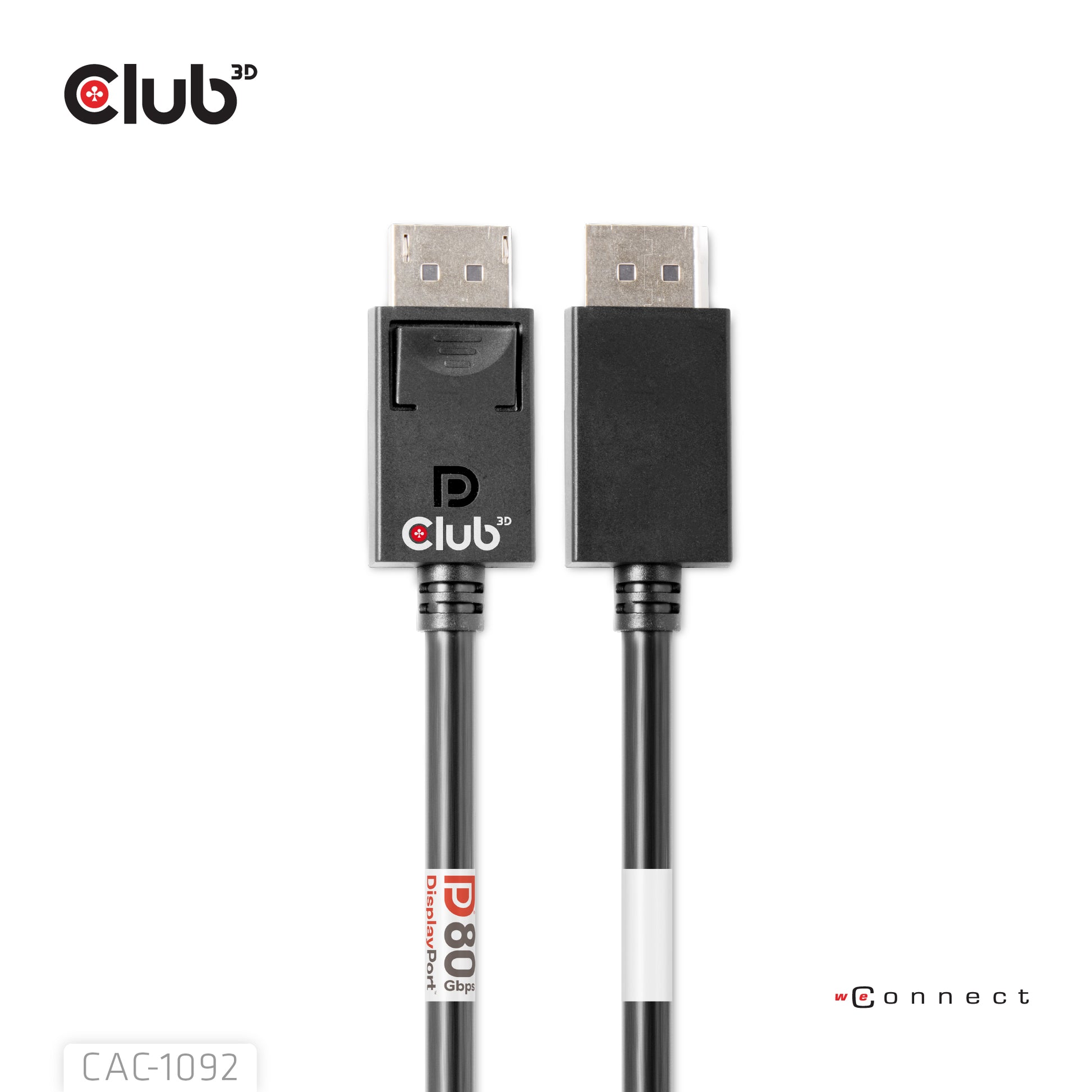 CLUB3D DisplayPort Kabel DP 2.1 10K 60 Hz – 1,6 m