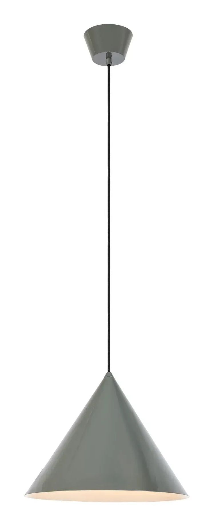 Markslöjd Deckenleuchte TIP – Ø 37,5 × 28,8 cm, 60 W, 2700 K, grau, exkl. Leuchtmittel (E27)