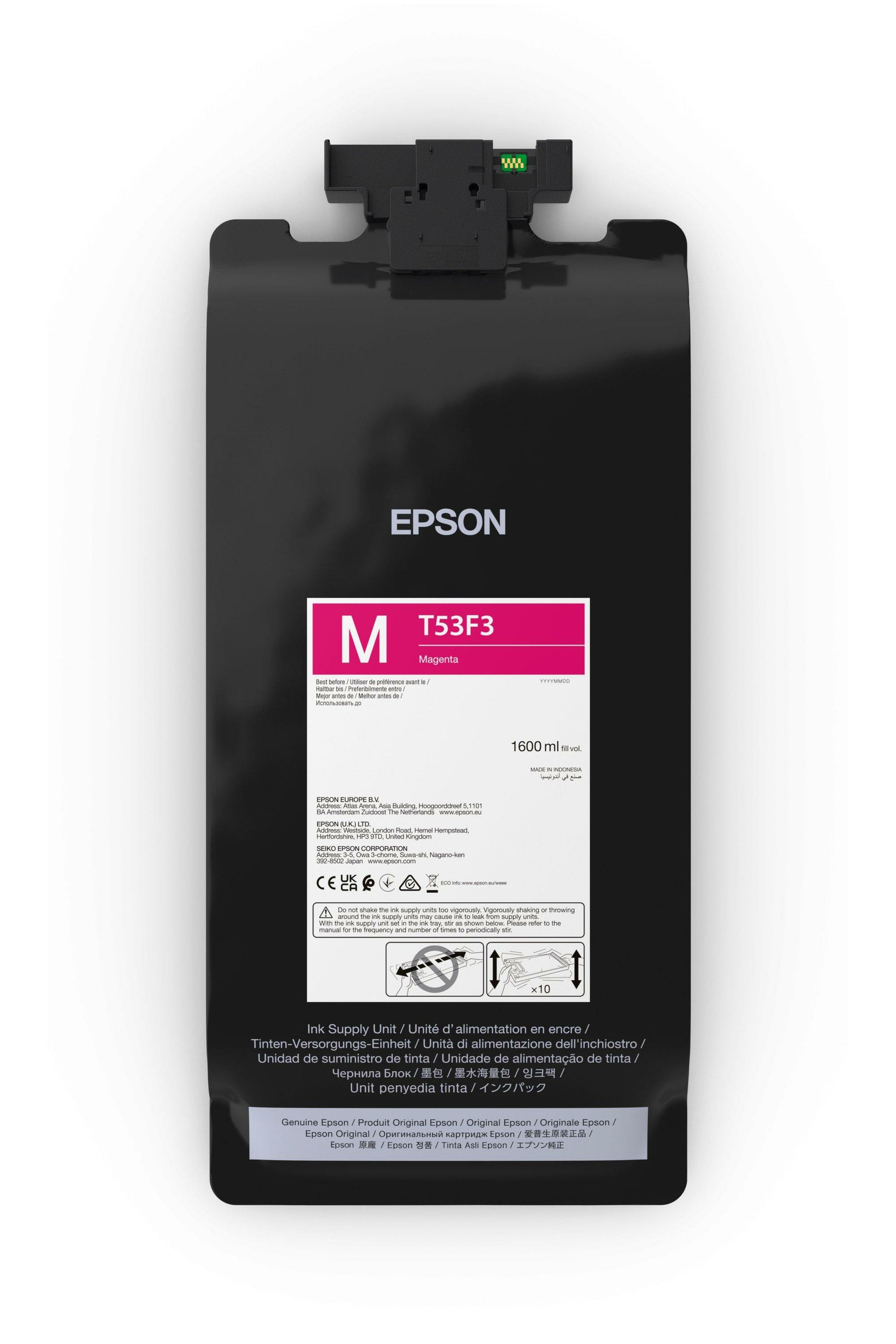 Epson C13T53F30N Magenta Tintenpatrone (Original) – 1'600 ml – für Epson SureColor SC-P8500DL