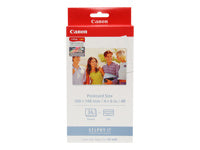 Canon Selphy Papier-Set – glänzend, 100 × 148 mm, 260 g/m², 36 Blatt, inkl. 1 × Farbband, einseitig – für Selphy