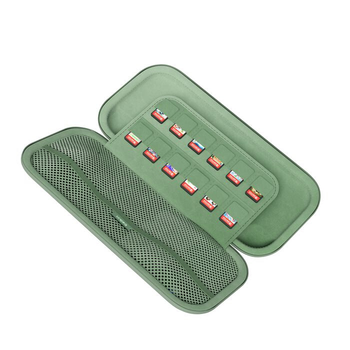 Belkin Tragetasche – wasserfest, stossfest – für Nintendo Switch 2 – 145 × 46 × 293 mm – grün, Polyester/Samt