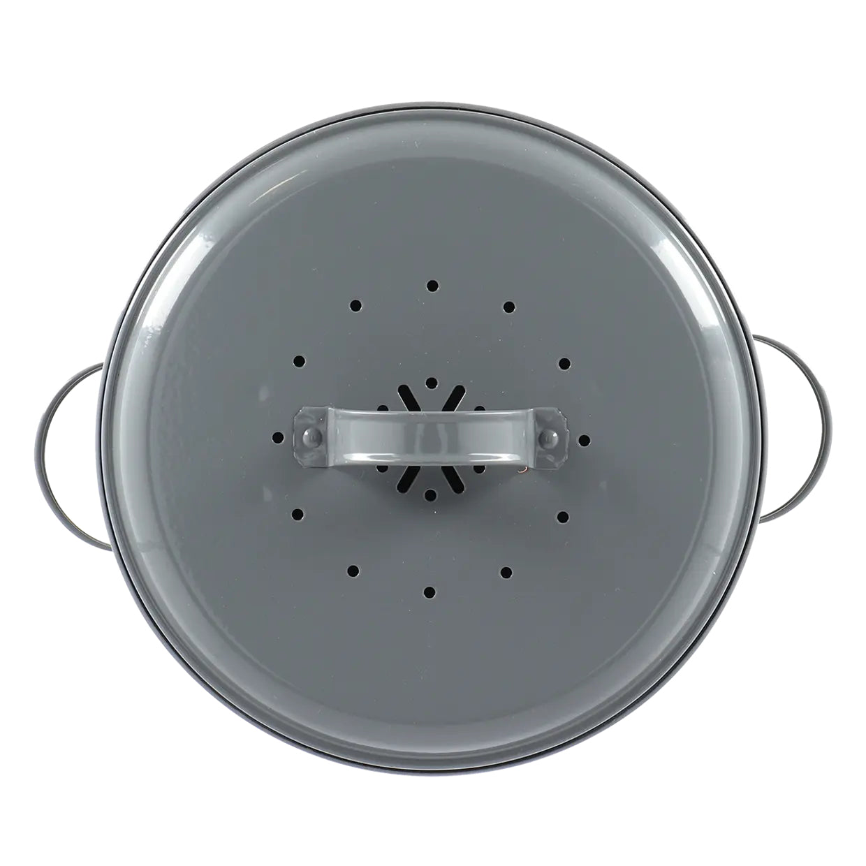 Esschert Design Komposteimer C2140 – 6,3 l – Stahl, rund – Anthrazit – mit Filter