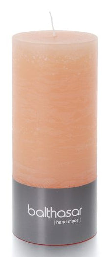 Balthasar Zylinderkerze – Ø 6 × 14 cm – Paraffin, Aprikose