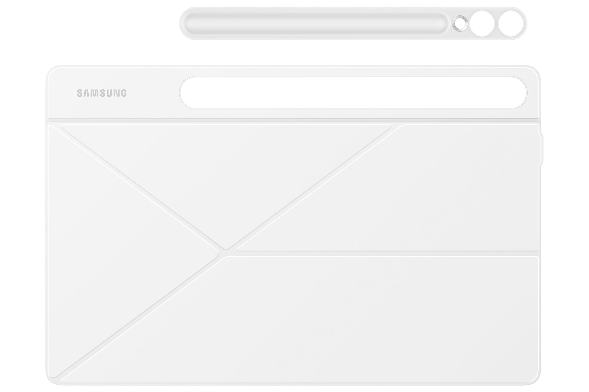 Samsung Smart Book Cover Notebook-Schutzhülle – für Galaxy Tab S9+, 12,4", Kunststoff, Weiss
