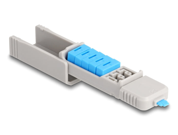DeLOCK USB-Port-Blocker-Set – Blau/Grau – 5er-Set – für USB-A