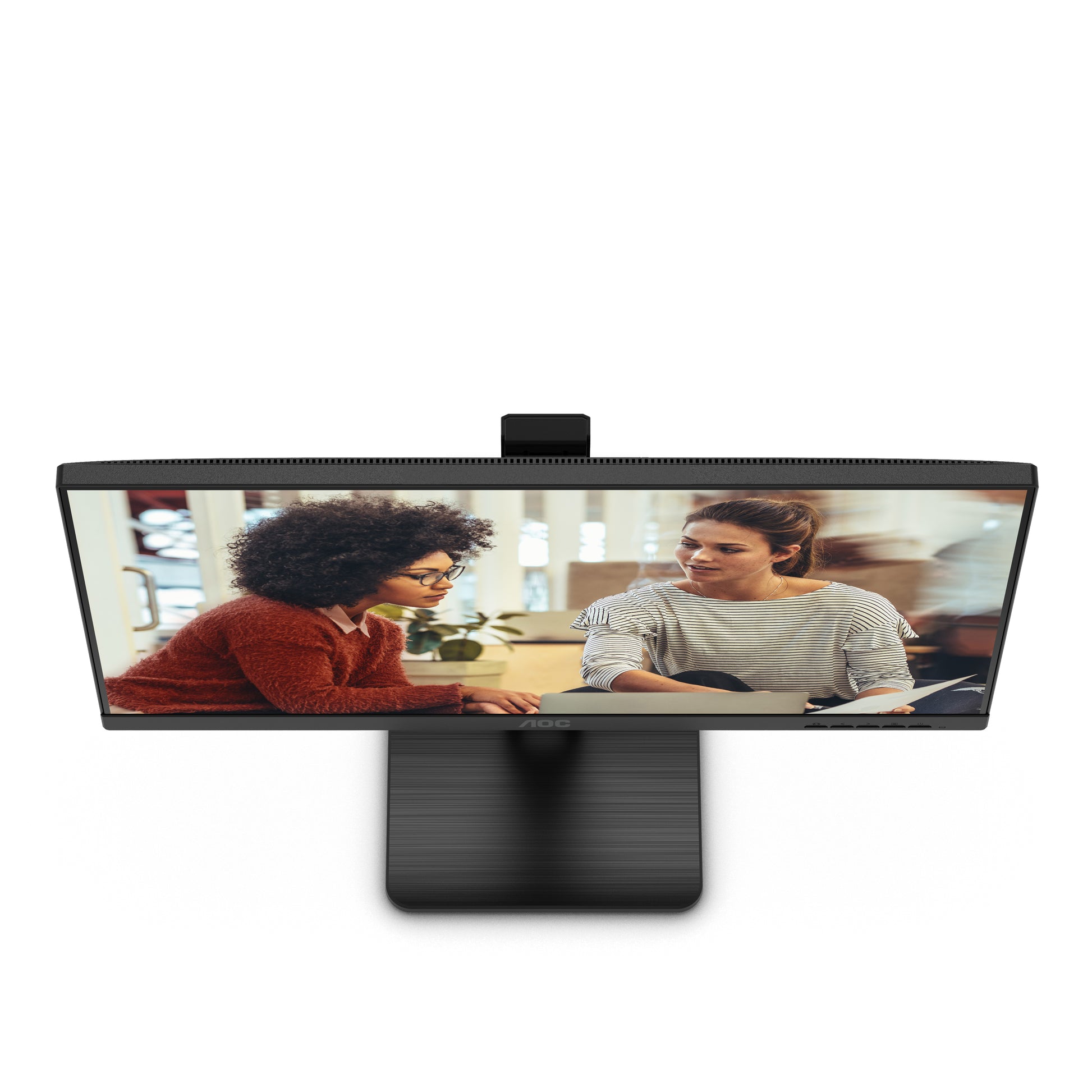 AOC 24E3QAF – Monitor, 24", IPS, 75 Hz, Integrierte Lautsprecher, Schwarz