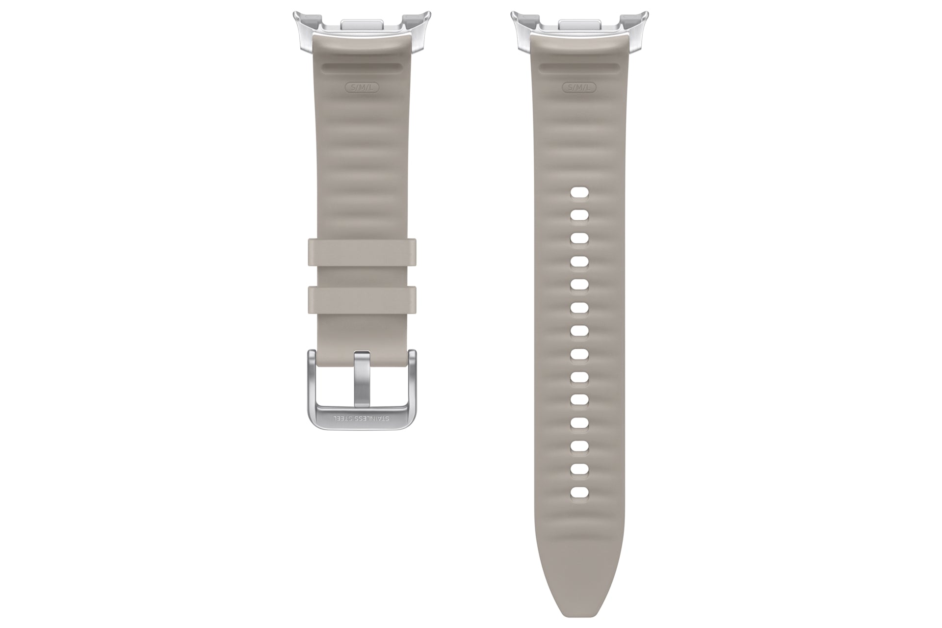 Samsung Watch 8 Hybrid – Armband – für Samsung Watch 8, Taupe, S/M/L, Kunstleder