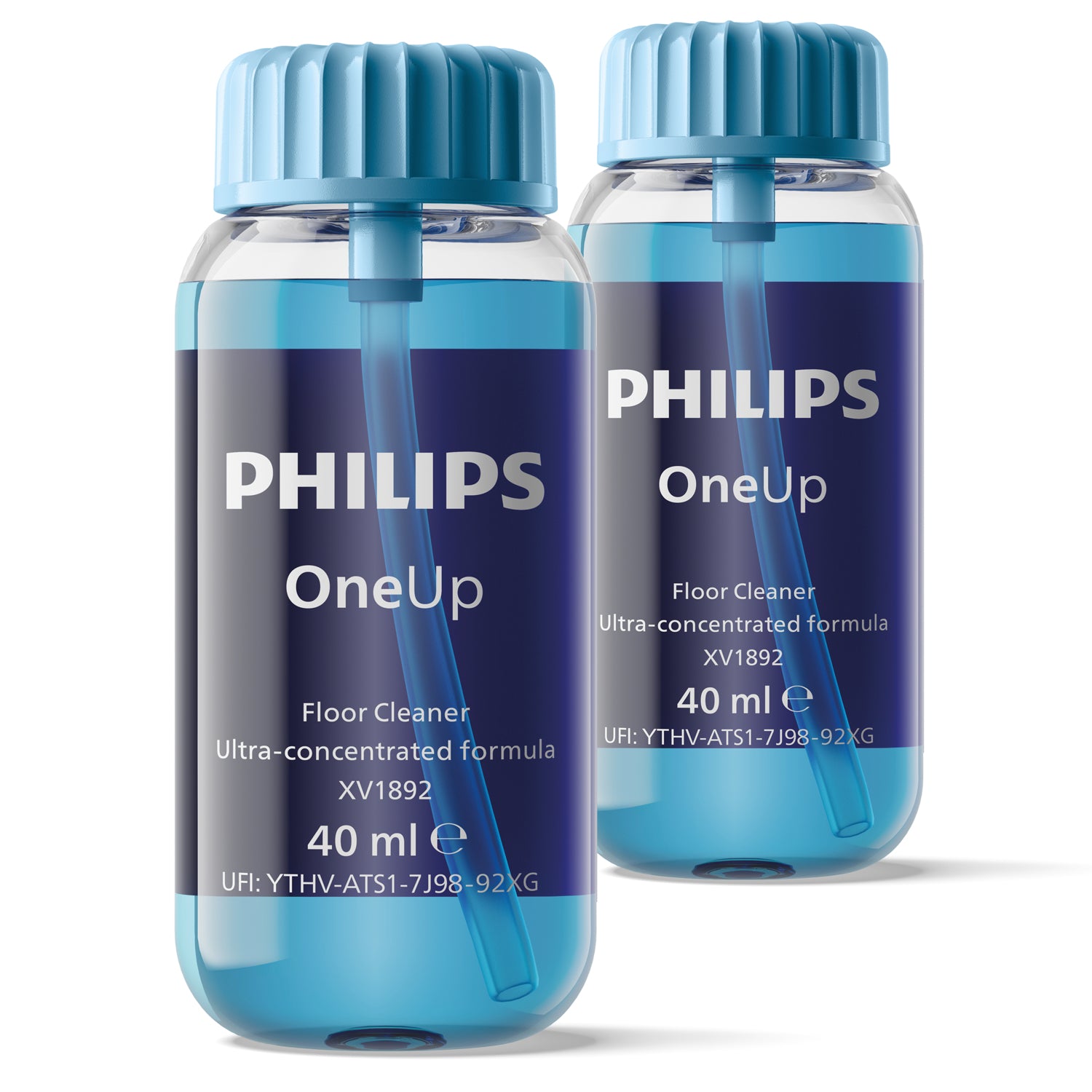 Philips XV1892/02 Bodenreiniger für Hartböden für Philips OneUp – Konzentrat, Flasche – 100 g, 2 Stk.